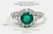 Diamond Emerald Ring Burchard Auction