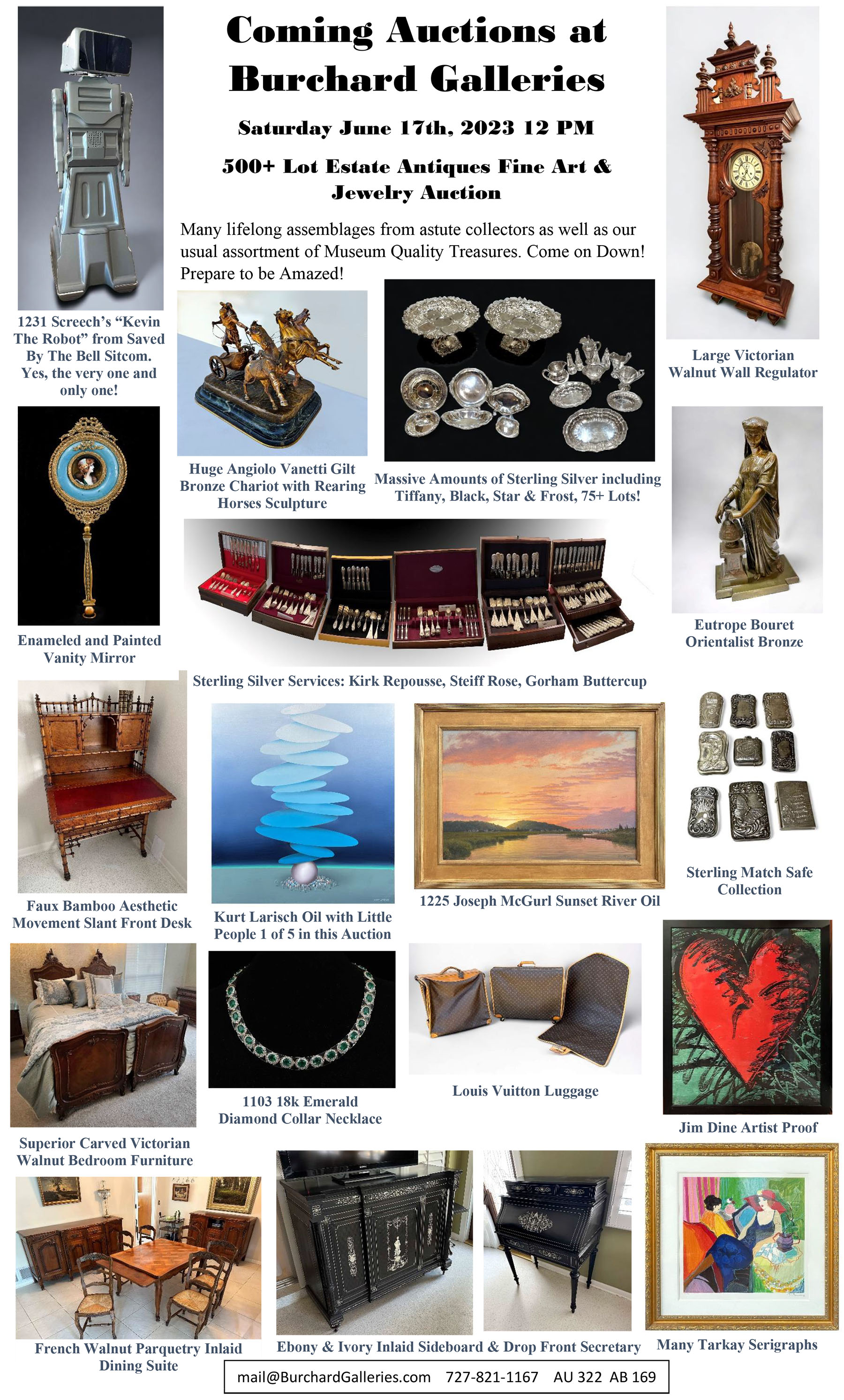 antique Auction Calendar - Burchard Galleries
