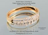 6.35 CT Diamond Bracelet Burchad Galleries Auction