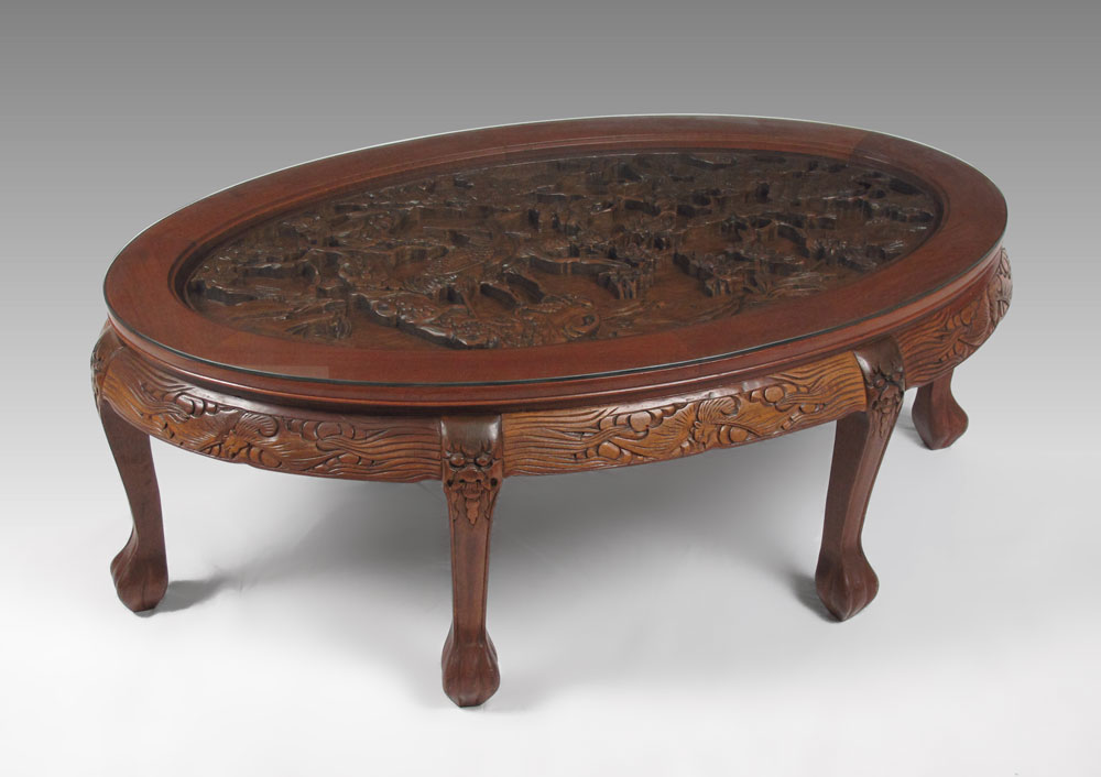 Antique Glass Coffee Table Antique Glass Coffee Table