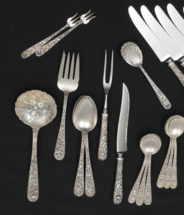 in Repousse by S 5 1//4 in Sterling Silver Kirk /& Son Cocktail//Oyster Fork