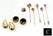 Stick Pins and Earrings 