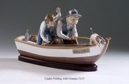 Lladro Fishing with Gramps 5215