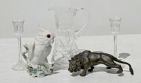 Porcelain Birds Glass Items and Sculpture