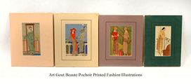 Art Gout Beaute Pochoir Printed Fashion Illustrations
