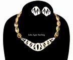 John Agee Sterling Necklace and Earrings