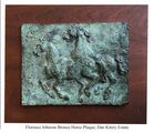 Florence Johnson Bronze Horse Plaque, Dan Kitery Estate