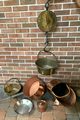 assorted copper ware