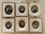 6 Miniature Framed Portraits