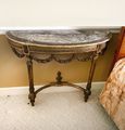 Early French Marble Top Half Tables