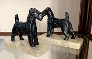 Dog Bookend Statues