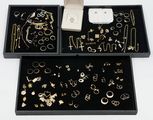 3 Trays of Gold Costume Jewelry