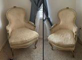 Cream Victorian Chairs