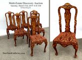 Boulle Inlaid Chairs with Upholstered Sets