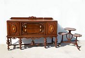 Ornate Victorian Wood Furniture Set