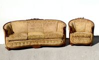 Antique Settee and Chair
