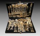 Gold Plated Silverware Set in Case
