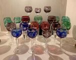 Collection of Etched Glass Goblets