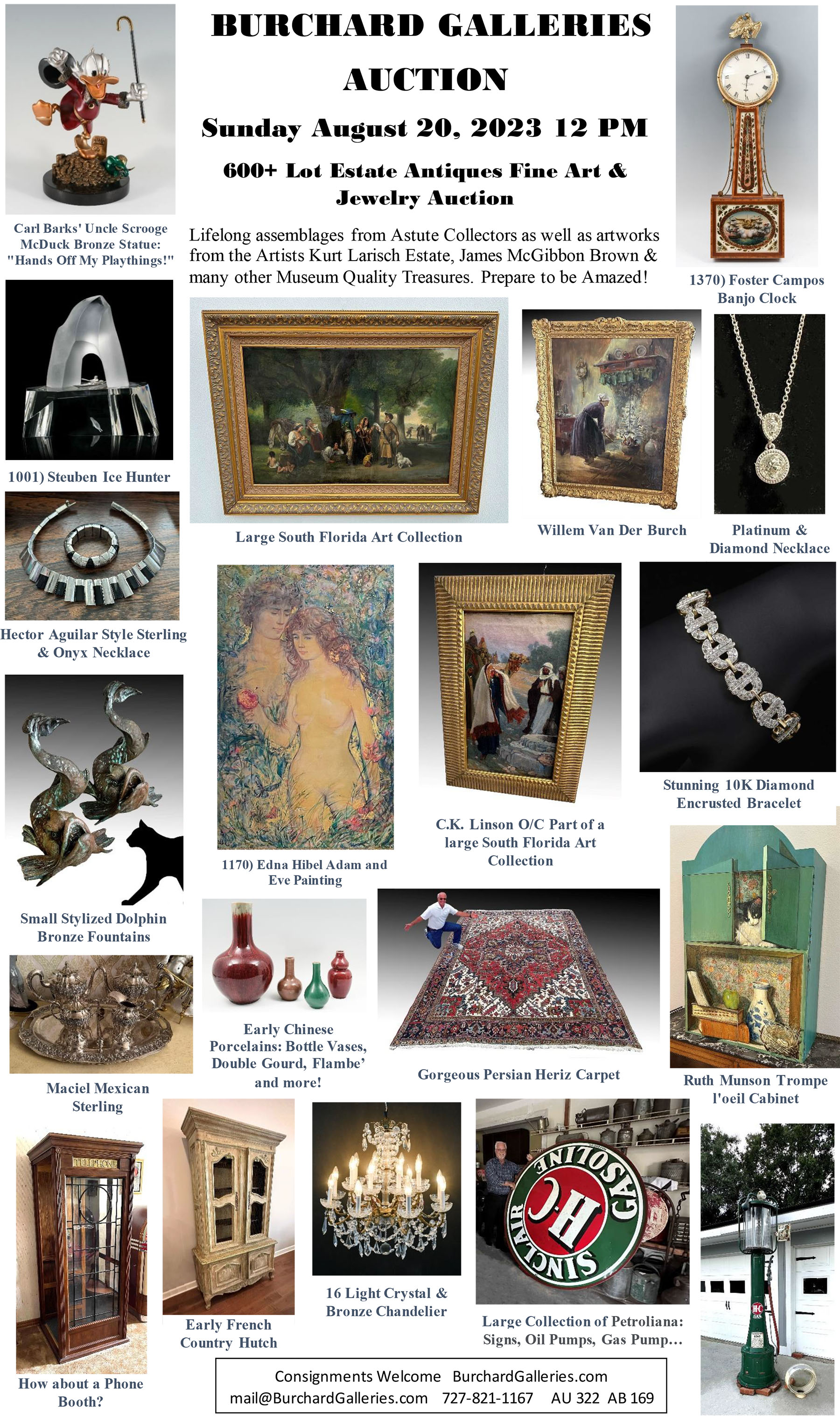 !antique Auction Calendar - Burchard Galleries