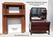 Oak Mantle Carved Dresser