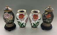 Floral Motif Urns 