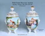 Porcelain Painted Urns 