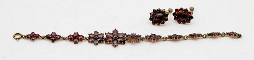 Ruby and Gold Costume Jewelry 